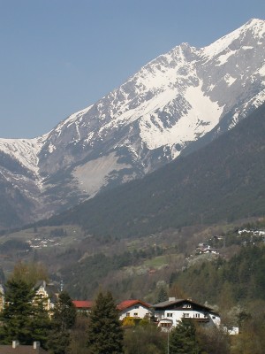 Blick aus dem Zimmer in Landeck