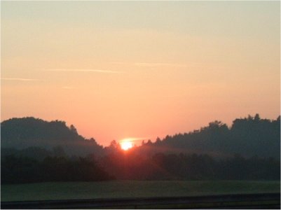 Sonnenaufgang hinter Mnchen