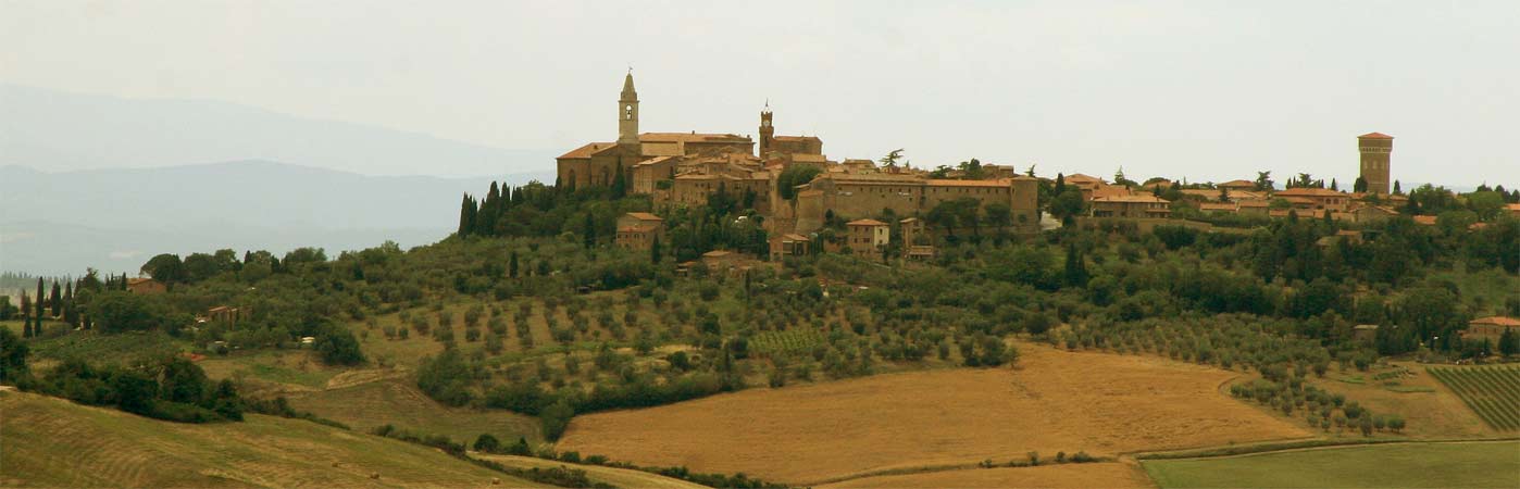 Blick auf Pienza