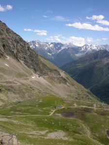 Die Gavia-Pass-Stra�e