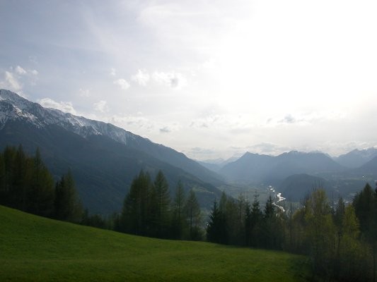 Das Inntal vom Telfserberg aus gesehen