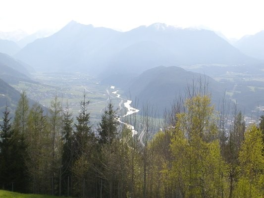 Das Inntal vom Telfserberg aus gesehen