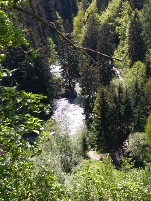 Schlucht am Berg Isl